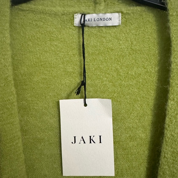 Lime Open-Front Cardigan - Picture 2 of 6